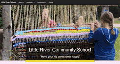 Desktop Screenshot of littleriverschool.org