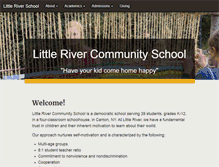 Tablet Screenshot of littleriverschool.org